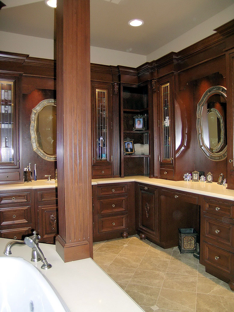 David Williams Design Custom Bathroom Cabinetry Design