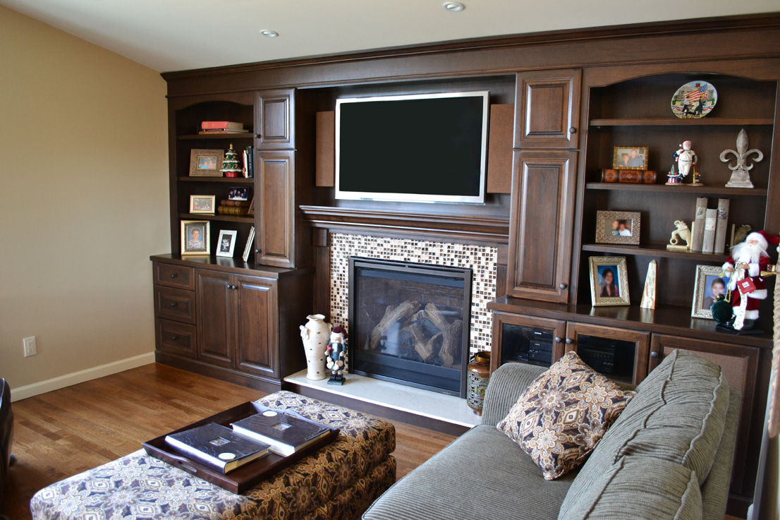 David Williams Design Custom Media Room Cabinetry Design