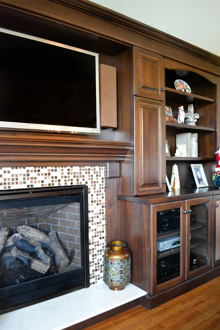 David Williams Design Custom Media Room Cabinetry Design