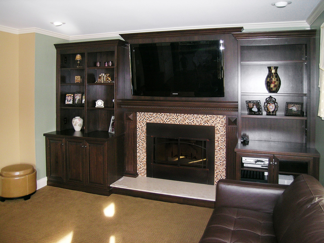 David Williams Design Custom Media Room Cabinetry Design