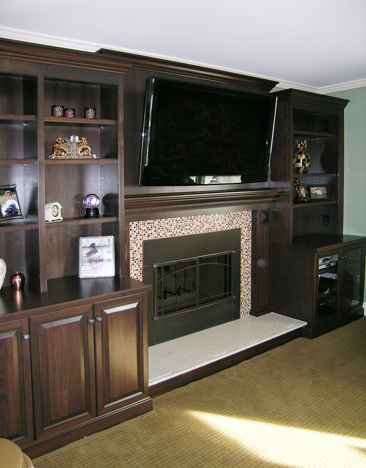 David Williams Design Custom Media Room Cabinetry Design