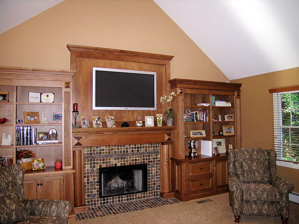 David Williams Design Custom Media Room Cabinetry Design