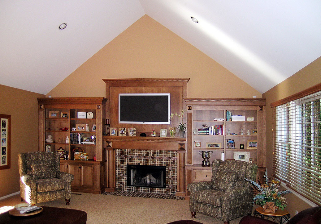 David Williams Design Custom Media Room Cabinetry Design