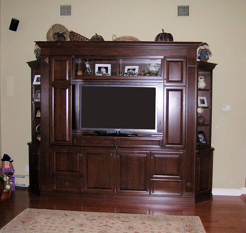 David Williams Design Custom Media Room Cabinetry Design