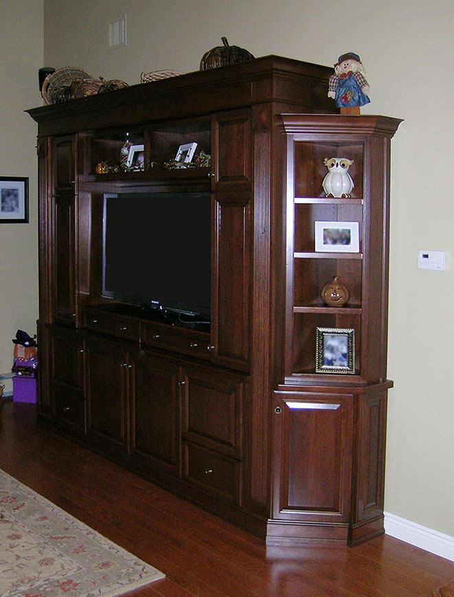 David Williams Design Custom Media Room Cabinetry Design